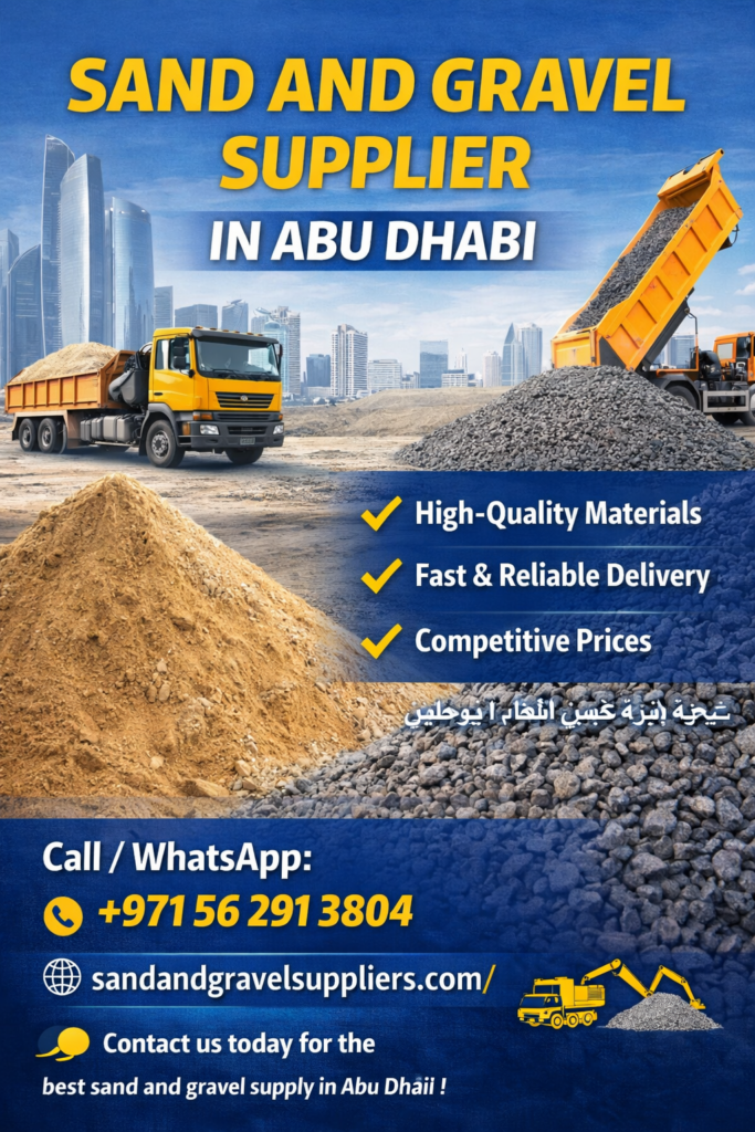 Sand and Gravel Supplier in Abu Dhabi